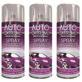3X Auto Extreme Clear Lacquer Spray 400ml Spray Paint